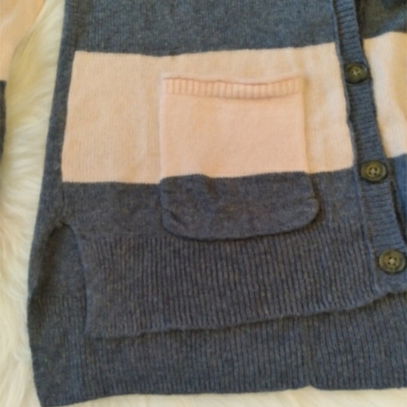 Y2K ABERCROMBIE & FITCH CARDI PINK AND BLUE STRIPE MEDIUM WOMENS - Picture 5 of 7